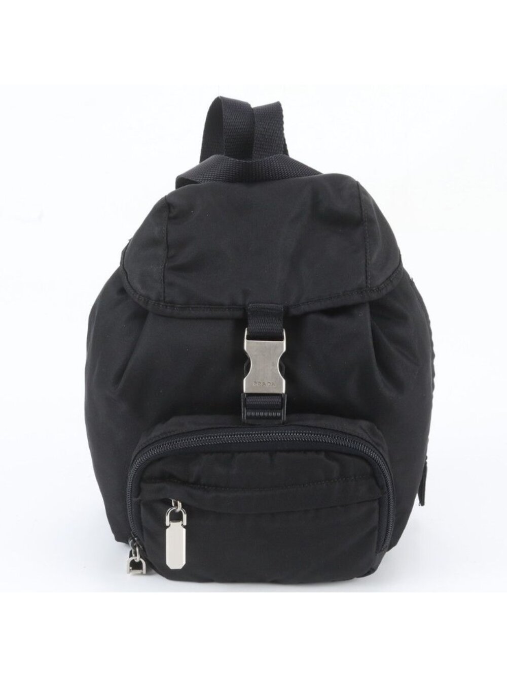 Prada Tessuto Nylon Triangle Logo Backpack Shoulder Bag